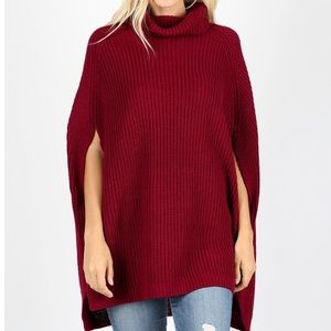 Cabernet Sweater Poncho
